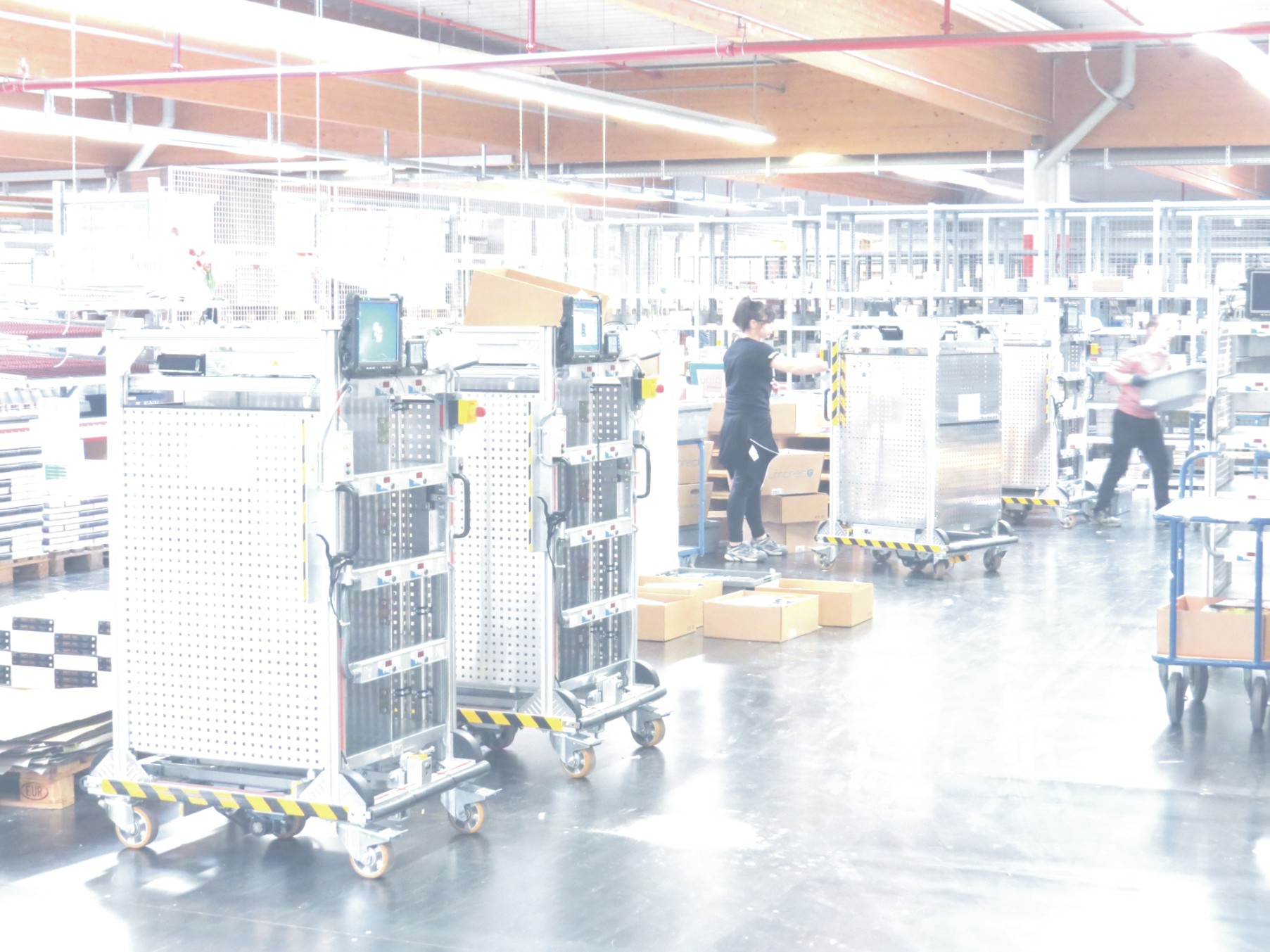 Betriebssoftware f�r station�re Sortieranlagen und Kommissionierwagen